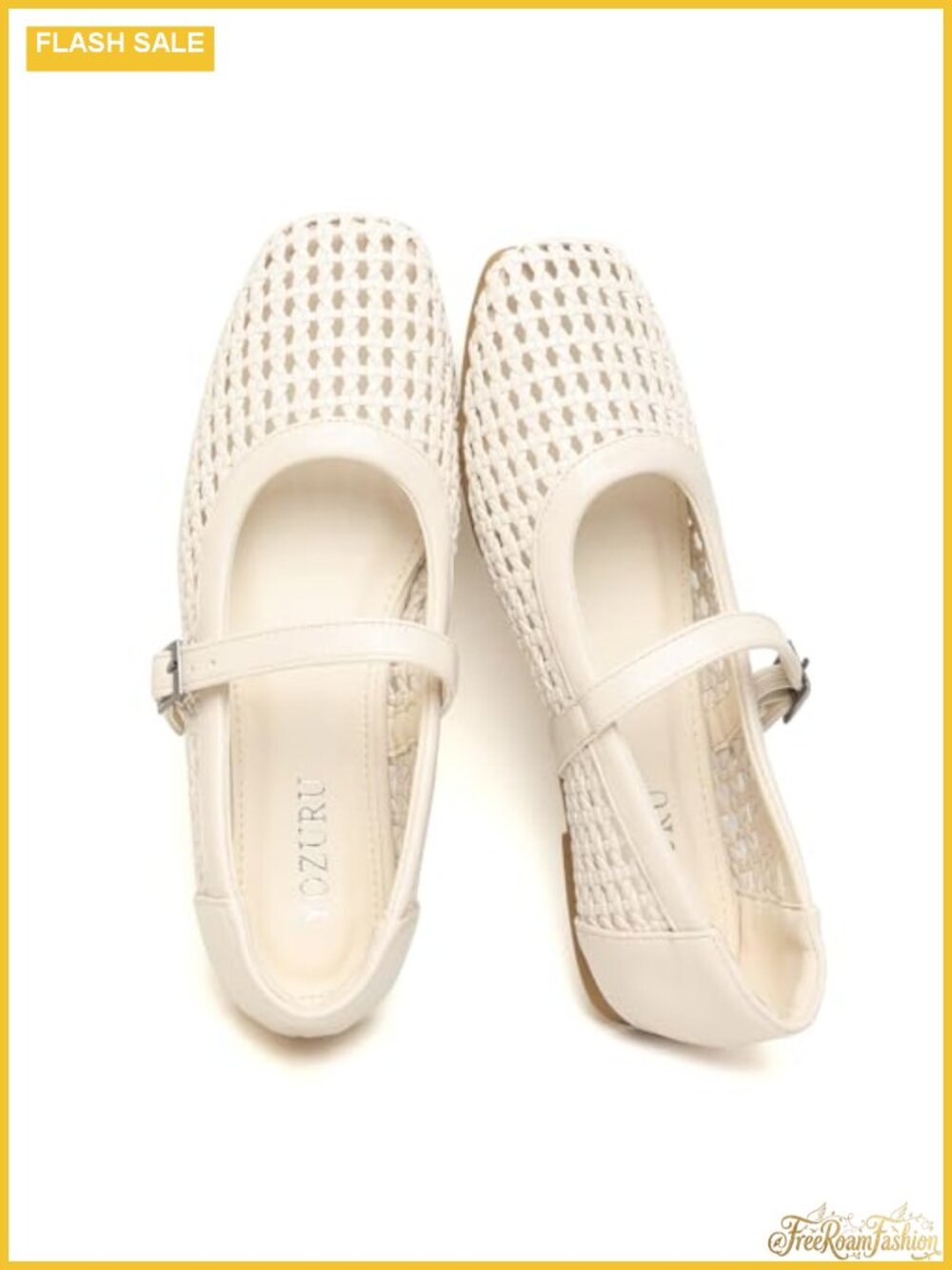 Woven Ballet Flats Mesh Mary Jane Comfortable Women's Shoes